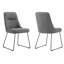 Chaise d'appoint grise Dilly