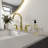 Modern Textured Bathroom Sink Faucet – Luxury Widespread 3-Hole Design, Diamond-Cut Handles, Matte Black Or PVD Brushed Gold, Silicone Brass-114614357