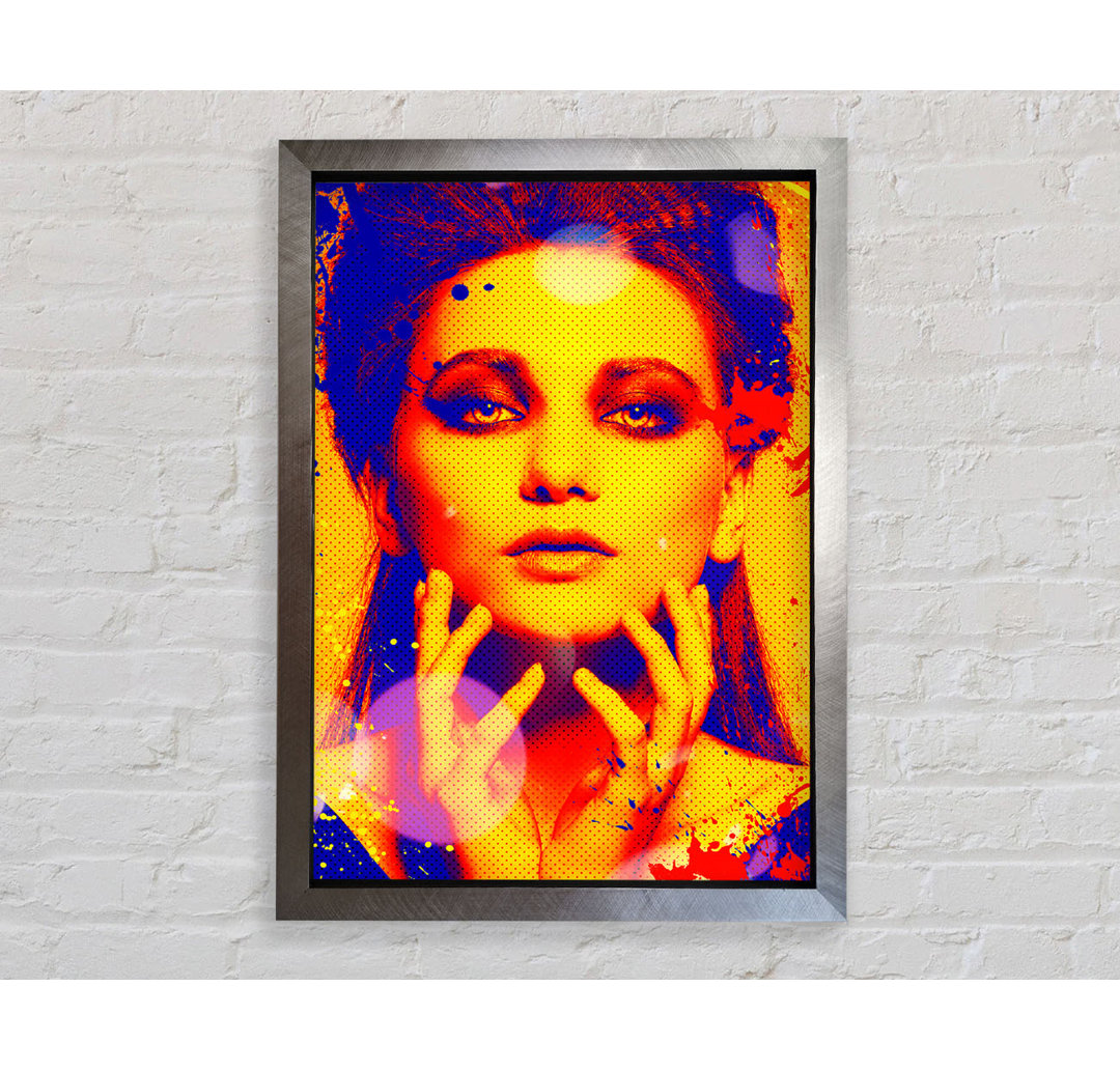 Pop Art Gesicht - Druck