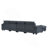 U_Style Modern Large L-Shape Feather Filled Sectional Sofa