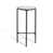 White Marble Top/Black Base