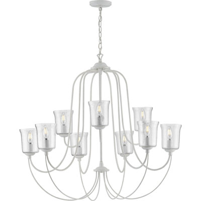 Lustre classique à 9 lumières avec abat-jour Ermengarda