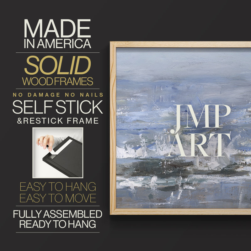Overcast Tides II -Framed Print - Restickable, Naturel, H 11 po x l 14 po