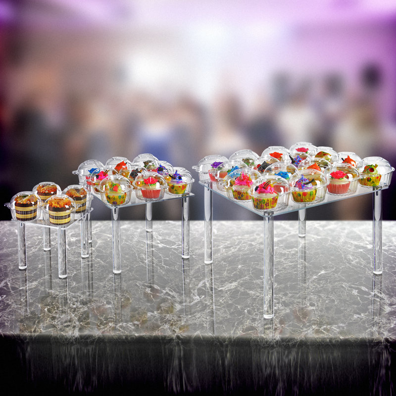 3-Piece Acrylic Square Riser Set