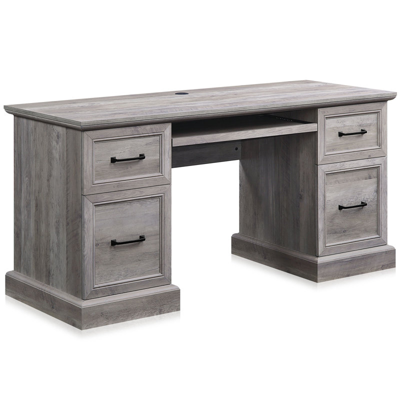 Bambeli Computer Desk, Gray Wash