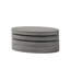 Table basse rotative ovale avec finition noir mat