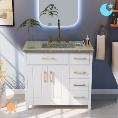 Mexia 36"" Single Bathroom Vanity Set -  Willa Arloâ¢ Interiors, 47A074DA780D4990AA68365333218155