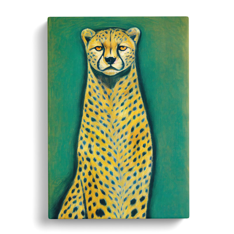 Cheetah Portrait - Wrapped Canvas, 60cm H x 40cm W x 3cm D