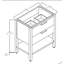 Base de meuble-lavabo autoportant Roomfitter
