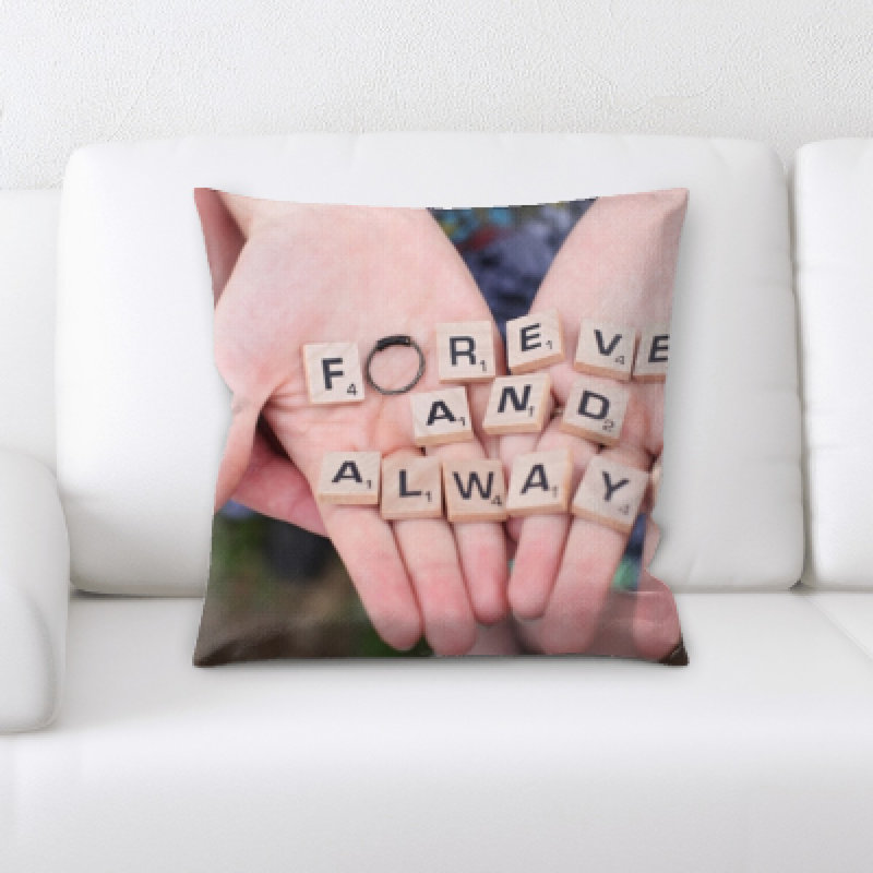 Faux Leather Throw Pillow