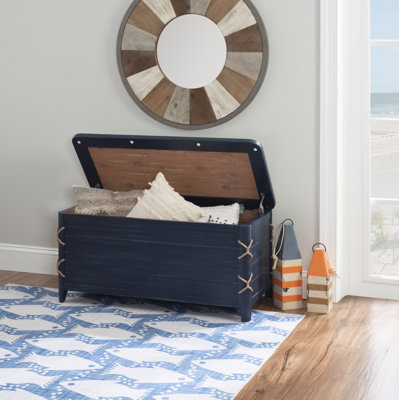 Sydney Cedar-Lined Wood Blanket Storage Chest