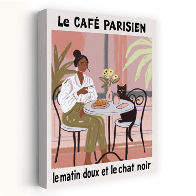 Art mural moderne minimaliste Le Cafac Parisien