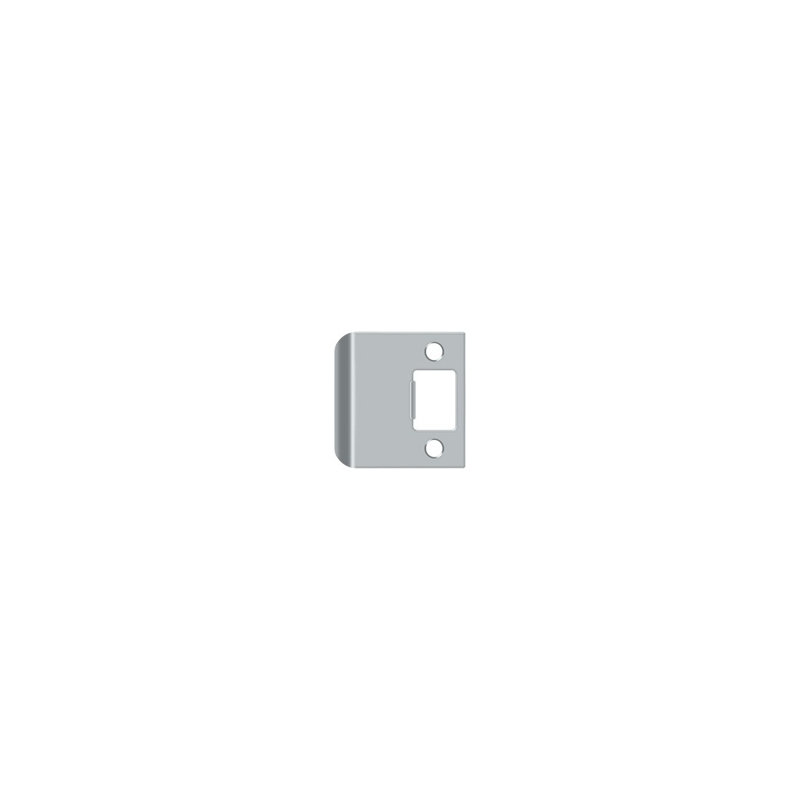 Deltana SPE225U26D Extended Lip Strike Plate, 2 1/4" x 2-1/4" in Brushed Chrome, Brushed Chrome