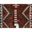 Tapis brun ambré 2 pi 1 po x 3 pi 1 po de conception amérindienne du Sud-Ouest avec construction empilée, moelleux et luxueux, noué à la main, pure laine, tapis, échantillon, tapis oriental