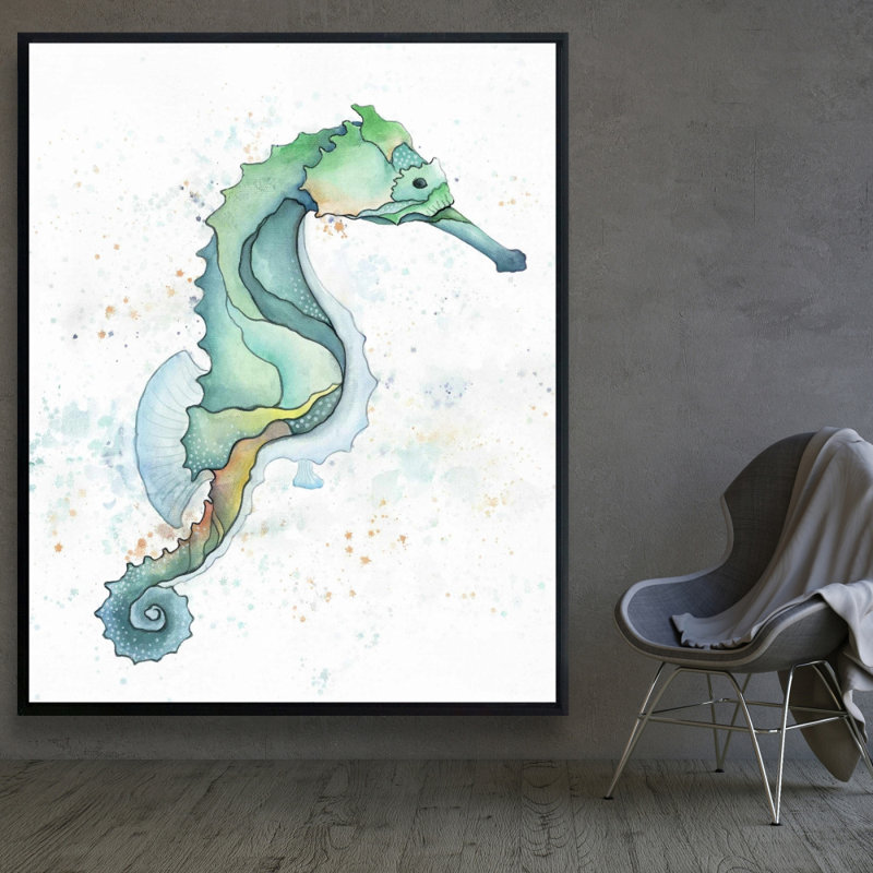 Reproduction d'hippocampe sur toile