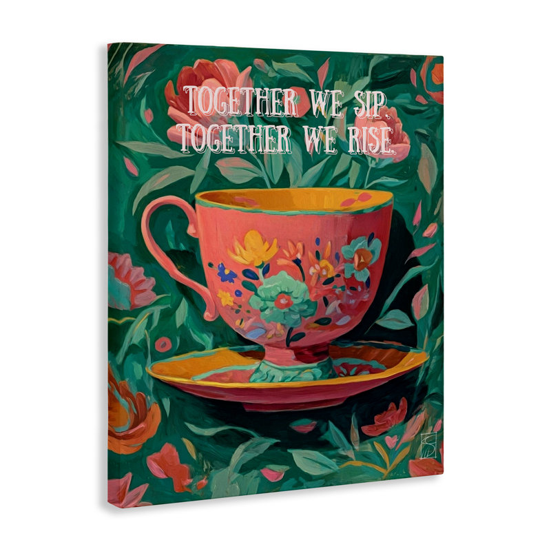 «Together We Sip & Rise Canvas», design par Sara Culpepper, H 20 po x l 16 po