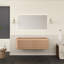 Armoire murale Nyah de 48 po avec deux tiroirs, sans comptoir ni lavabo, sans robinet ni drain