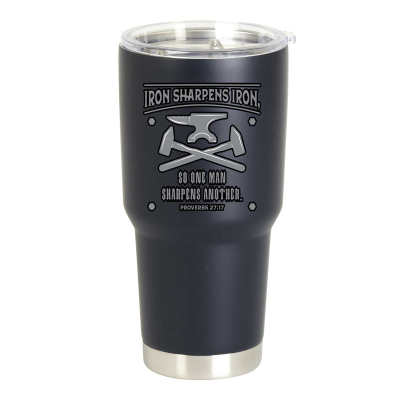 Verre aiguiseur en fer noir 30 oz
