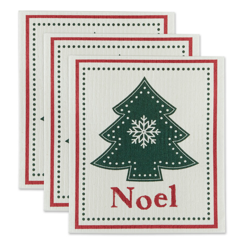 Torchon suédois Noel Tree