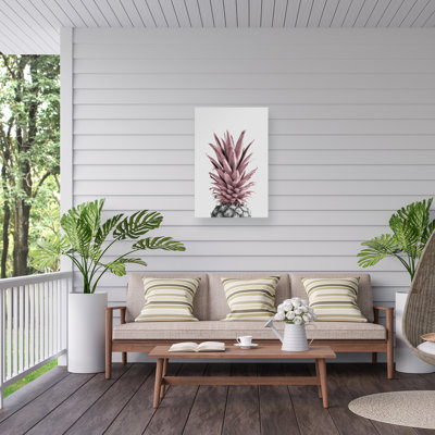Ensemble d'ananas rose 04 sur toile