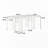 1Pc Dining Table Only Solid Wood Glass Insert Rectangle Table(Only Table)