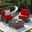 2-Person Outdoor Seating Group With Cushions-439680382