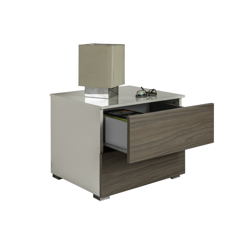 Privilegio 55cm W Manufactured Wood Bedside Table