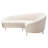 Celine Curved Sofa With Contoured Back In Light Cream Velvet And Gold Metal Legs-39266658