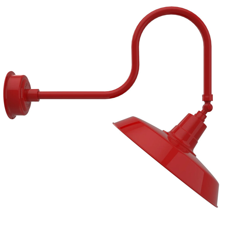 Luminaire de grange d’extérieur à del oldage, Rouge cerise
