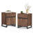 Aadam 2 Piece Modern End Table With 1 Drawer & 1 Storage Cabinet-1948776275
