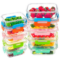 Ello 10pc Plastic Food Storage Canisters with Airtight Lids (Set of 5) 10  ct