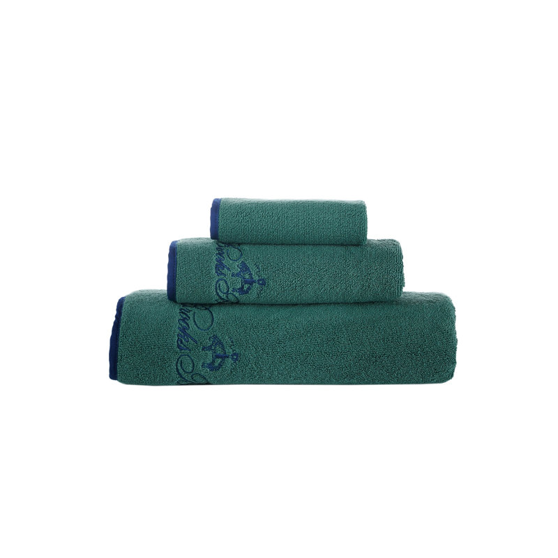 Turkish Cotton Midweight Jacquard Mulit-Size Set, Deep Jungle
