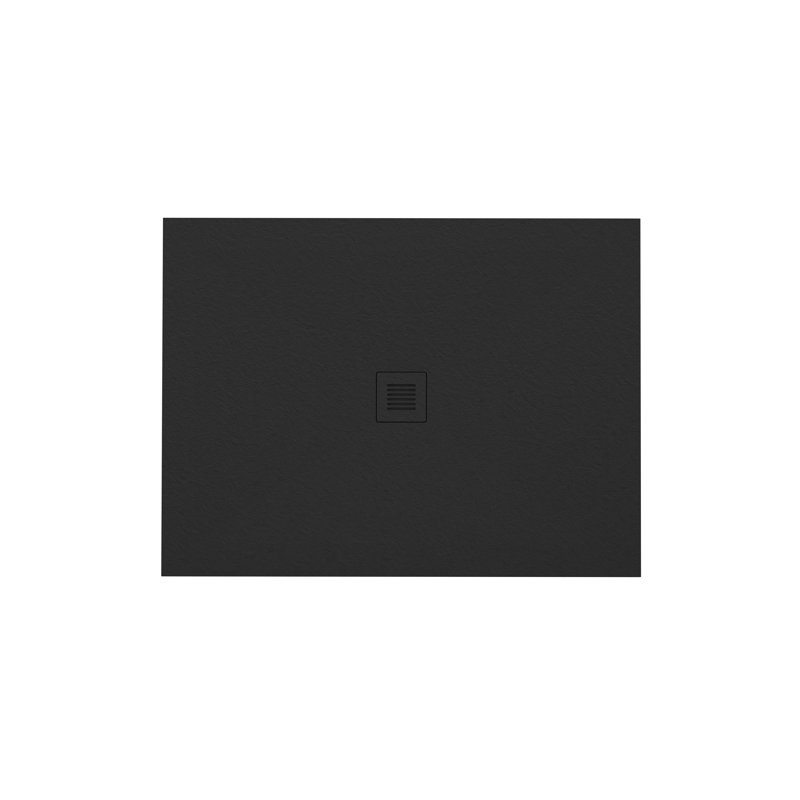 Feel 48" W x 36" D Shower Base, Slate Black