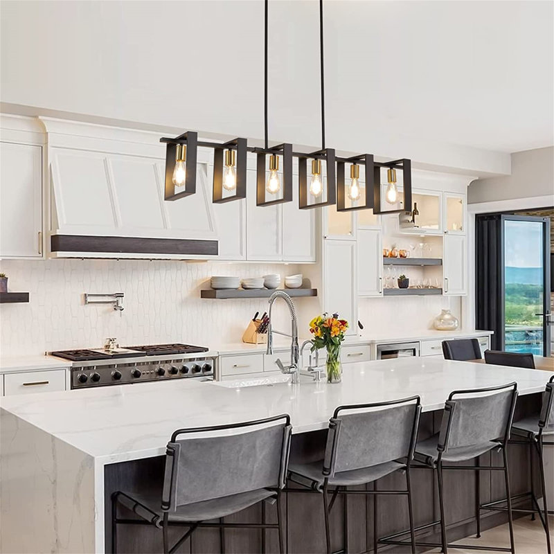 Hope 6 - Light Black Kitchen Island Pendant