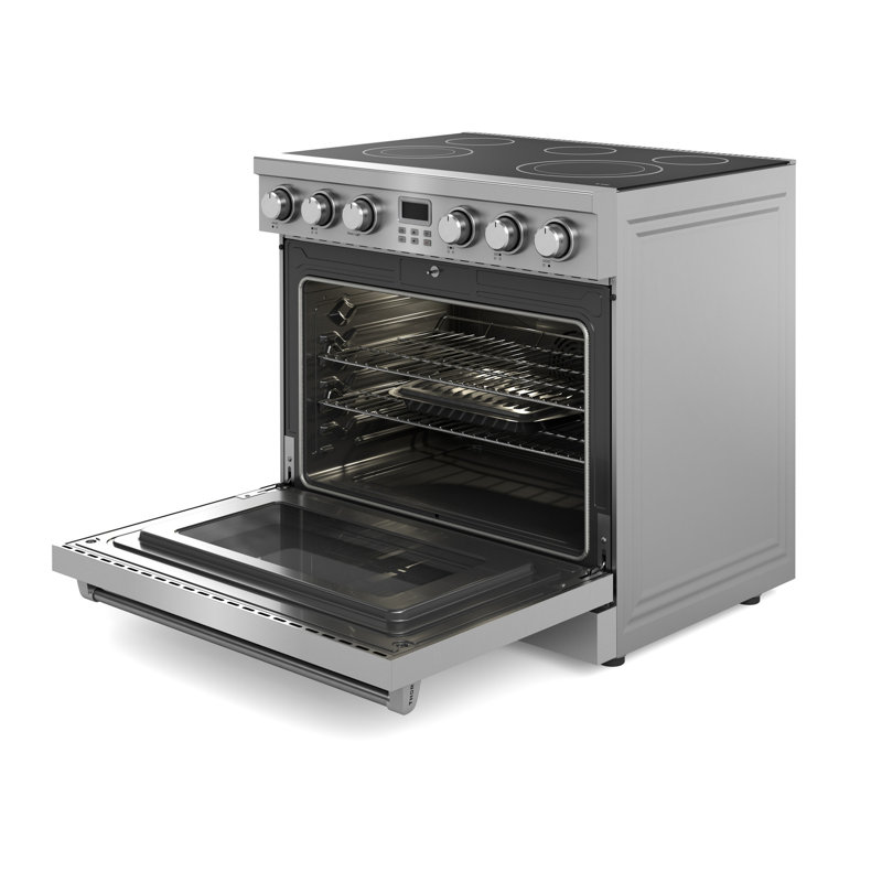 Thor Kitchen 36" 6 Cubic Feet Electric Free Standing Range with Radiant Cooktop