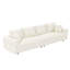 Canapé 102,4 po en velours côtelé 102,4 po, canapé-lit rembourré confortable et moderne, sièges profonds avec coussins moelleux, canapé-lit convertible à siège profond pour la chambre à coucher du salon-129442219