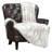 White Faux Fur Snow Leopard Throw Blanket With Mink Reverse