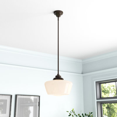Luminaire suspendu simple de type école à une lumière Arlos