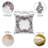 Floral Chenille and Cotton Blend Throw Pillow