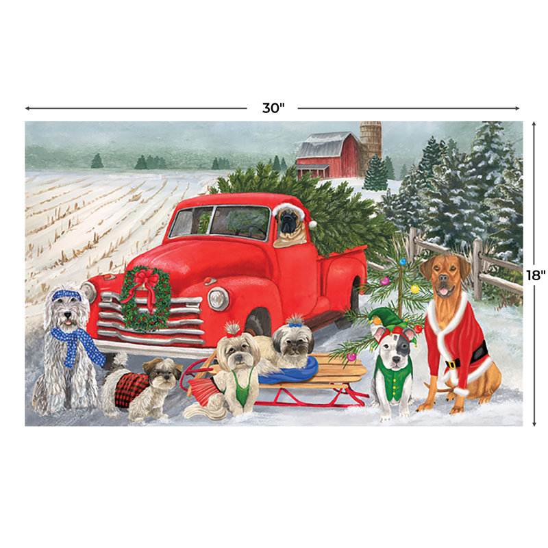Paillasson Holiday Dogs