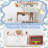3 Pcs Watercolor  Storage Bin Wildflowers Collapsible  Storage Baskets For Gifts Canvas Laundry Basket Foldable Box With Handle For Office Home Bedroom Clothes