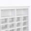 Armoire à chaussures moderne à 24 casiers avec base incurvée Design