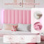 Ensemble de lit plateforme tapissier à DEL avec 2 tables de chevet modernes à DEL - ensemble de chambre à coucher 3 pièces-1287247469-1287247470