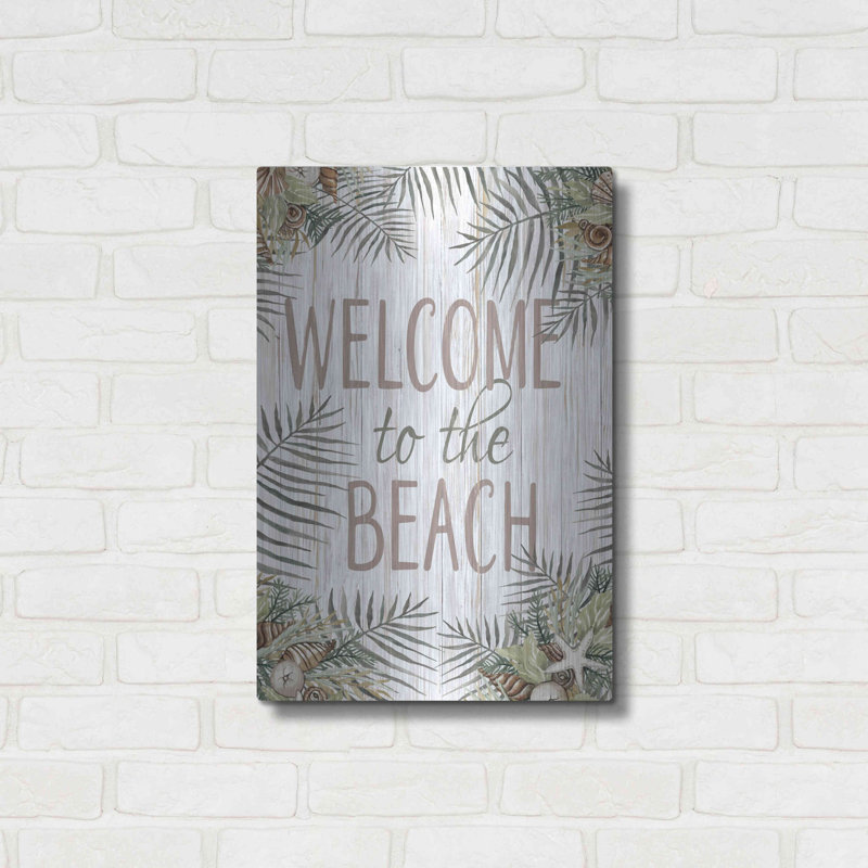 «Welcome To The Beach» par Cindy Jacobs, H 24 po x l 16 po