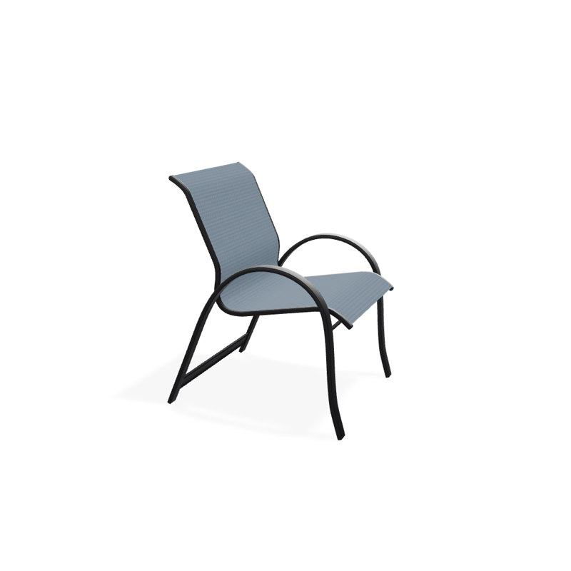 Aruba Outdoor Dining Armchair, Black