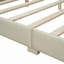 Lit plateforme tapissier, similicuir