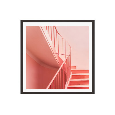 «Palasha Pink Pastel Colored Stairs» par raisazwart - reproduction d'art sur toile