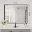 Miroir de salle de bain mural biseauté-1281742266