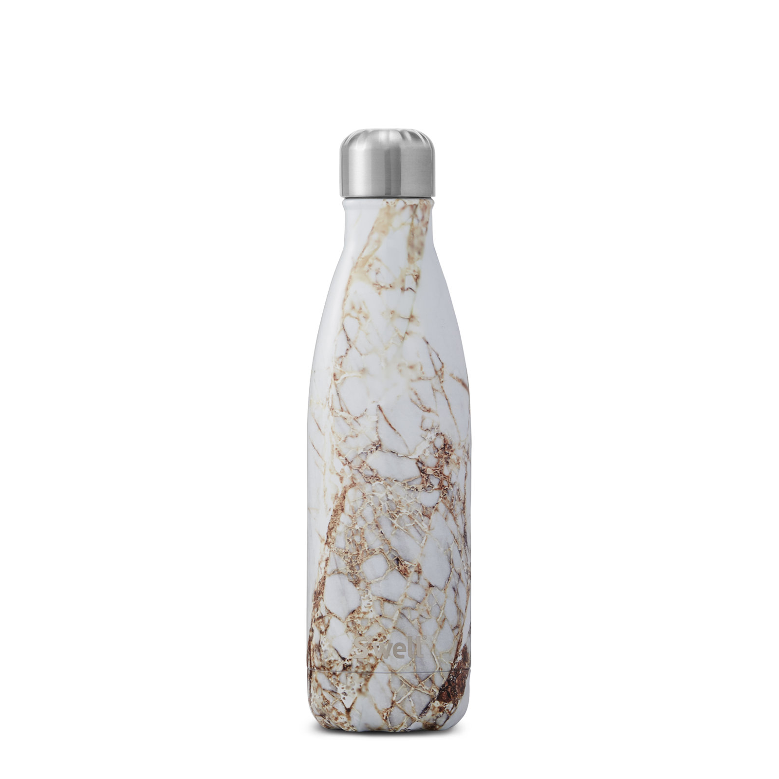 S'well Stainless Steel Triple-Layered Vacuum-Insulated Water Bottle, 17.oz, Calacatta Gold