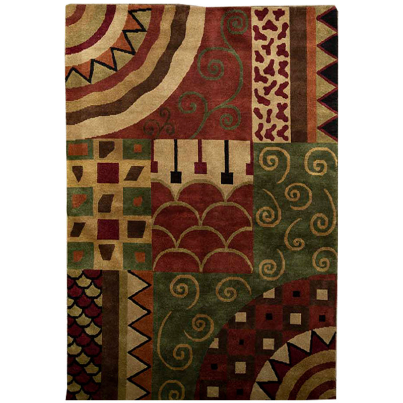 Tapis multicolore de haute qualité noué à la main